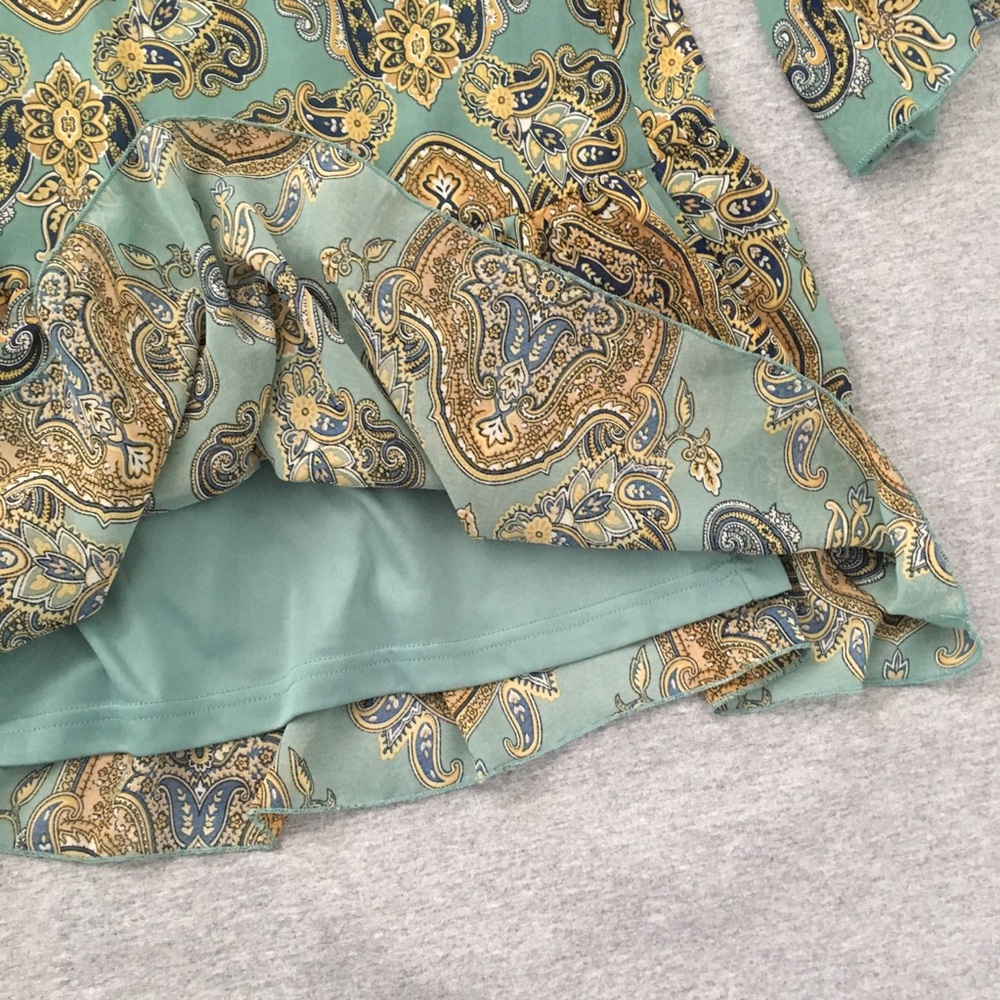 NEW Turquoise Ruffle Hem Dress - Picture 6 of 7